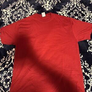Men's Red Crewneck Dress Shirt
